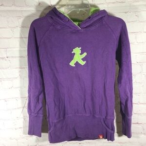 RARE Ampelmann Berlin Purple and Green Pullover Hoodie - Size Small